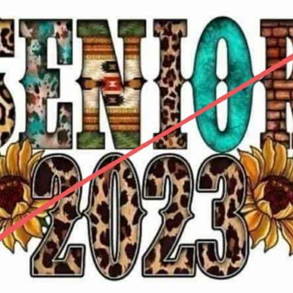 Lot of 3 senior 2023 sublimation transfers - Picture 2 of 3